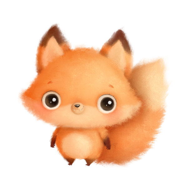 插图可爱的卡通动物狐狸图片下载