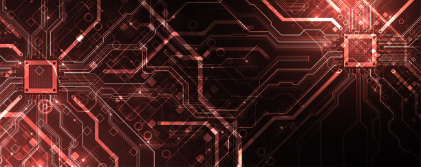 技术和科学主题的抽象背景。CPU的概念。矢量格式。图片下载