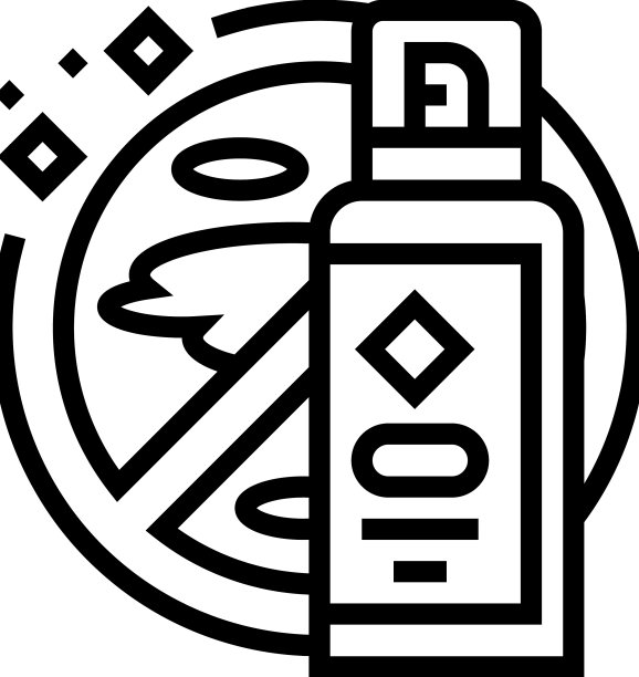 强力清洁剂线性图标图片下载