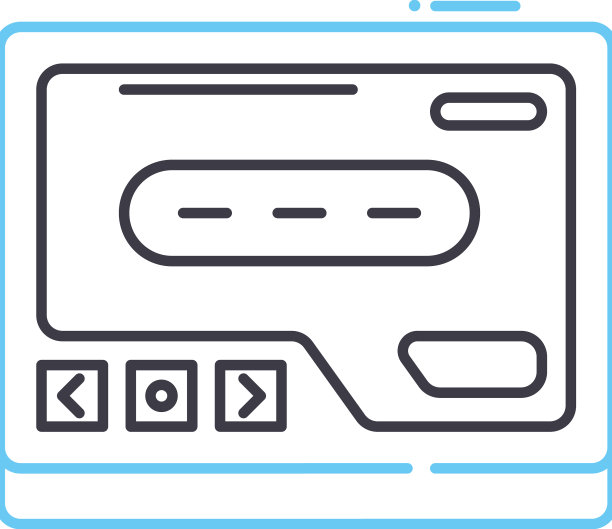 寻呼机线路图标轮廓符号图片下载