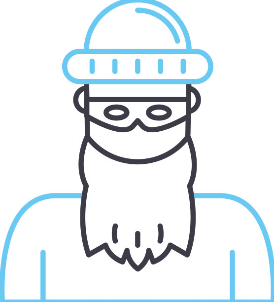 反派线图标轮廓符号图片下载