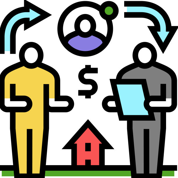 代管账户财产地产家园颜色图标图片下载