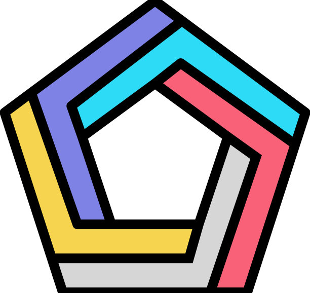 神奇的不可能的几何形状颜色图标图片下载