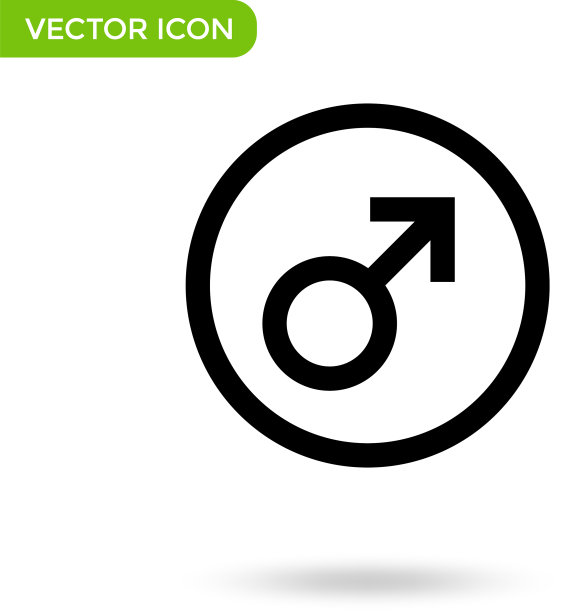 男性符号图标最小和创造性的图标图片下载