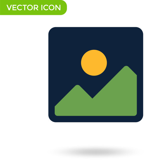 图片山太阳图标最小和创意图片下载