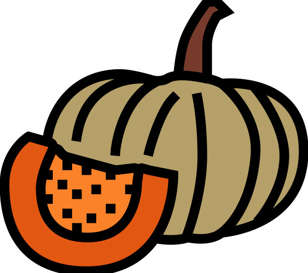南瓜块颜色图标图片下载