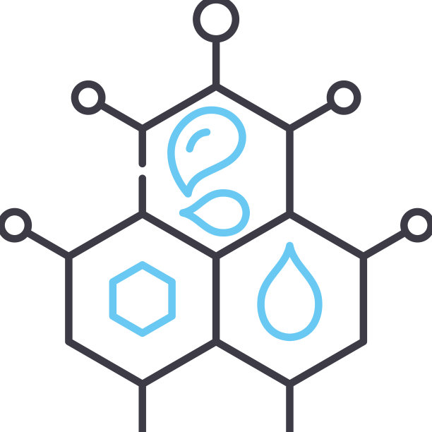 石油化学线图标轮廓符号图片下载