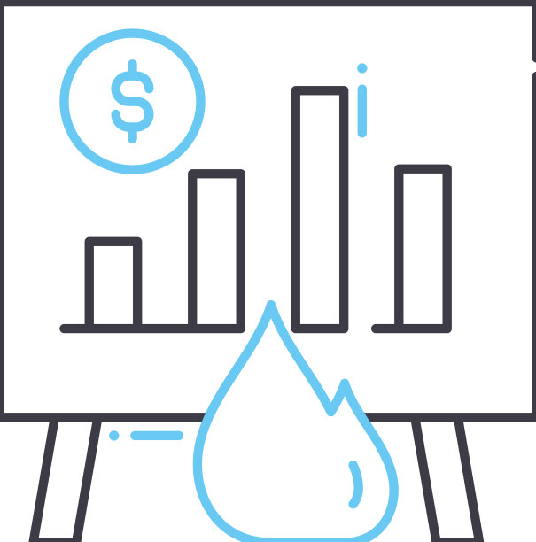 风险分析线图标轮廓符号图片下载