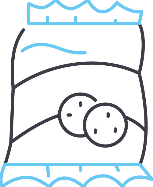 零食线图标轮廓符号图片下载