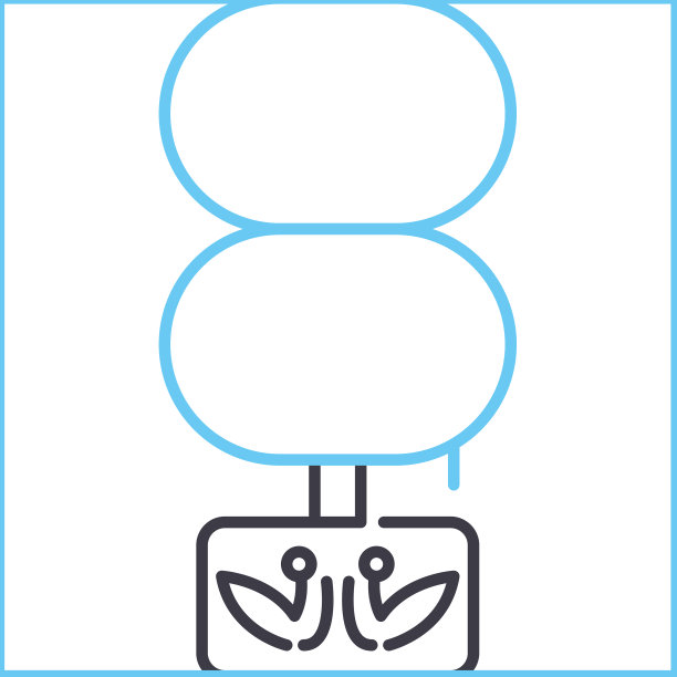 台灯线条图标轮廓符号图片下载