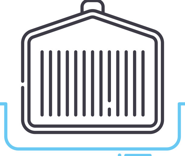 格栅线图标轮廓符号图片下载