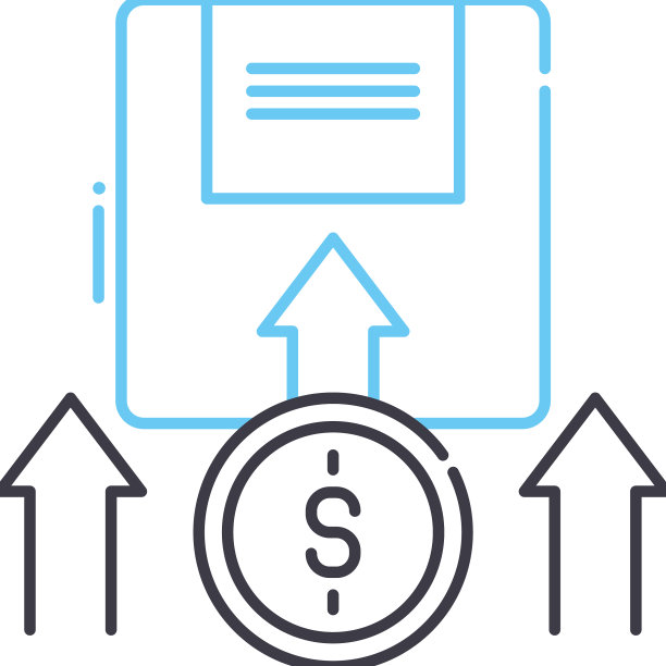 储蓄线图标轮廓符号图片下载