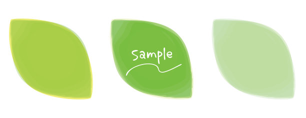 水彩叶插图图片下载