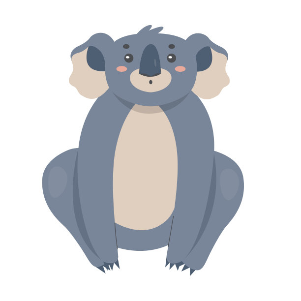 坐着考拉的动物图片下载