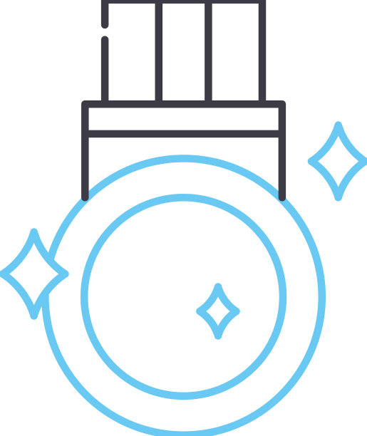 奖励线图标轮廓符号图片下载