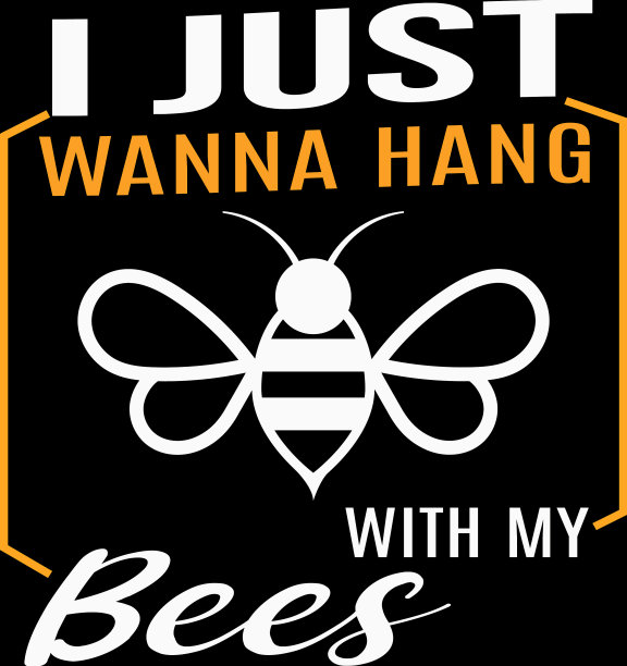 蜜蜂的t恤设计图片下载