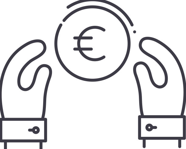 保险线图标轮廓符号图片下载