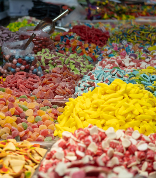混合美味的彩色糖果图片下载