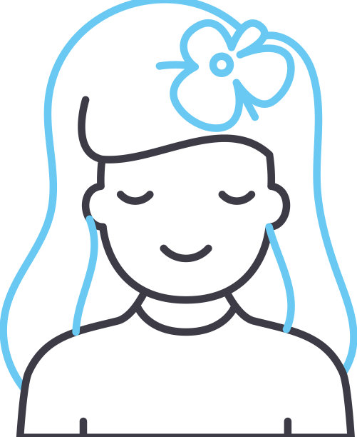 冥想线图标轮廓符号图片下载