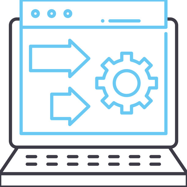 系统工程师线路图标轮廓符号图片下载
