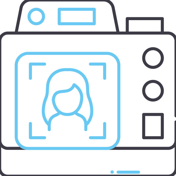 摄影线条图标轮廓符号图片下载