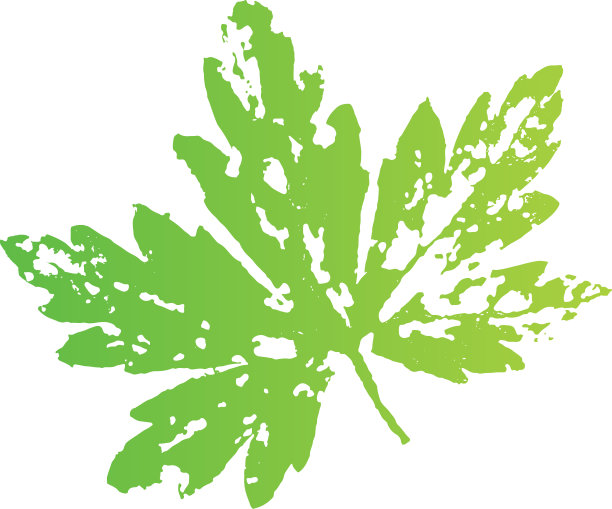 梯度叶邮票。落叶的印记。秋天的模式。图片下载