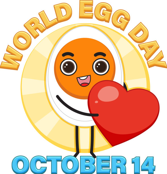 世界鸡蛋日横幅或标志设计图片下载
