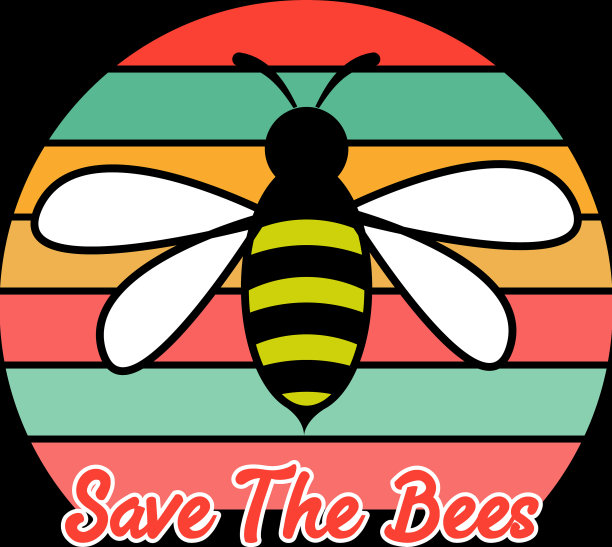 蜜蜂的t恤设计图片下载