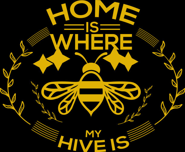 蜜蜂的t恤设计图片下载