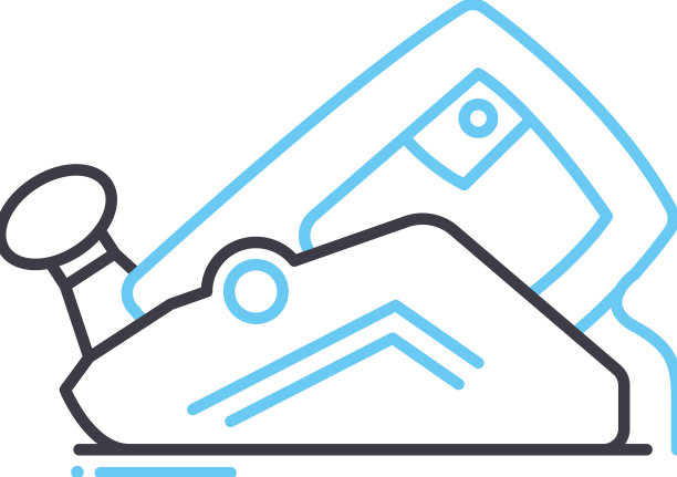 电动工具规划器线路图标轮廓符号图片下载