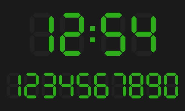 数字时钟和数字设置电子数字图片下载