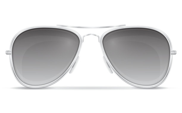 金属镜框的男士太阳镜图片下载