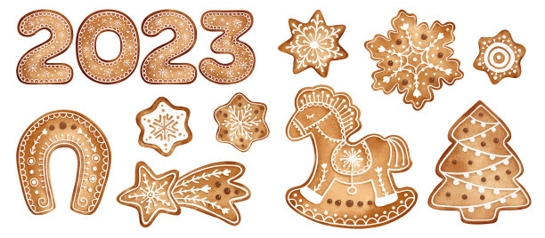 圣诞姜饼曲奇图片下载