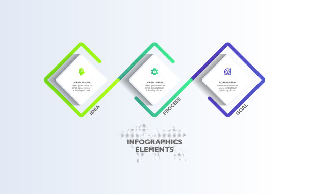 逼真的图表信息图模板设计图片下载