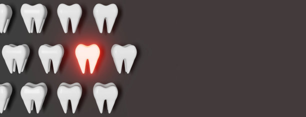 牙痛问题3d渲染图案横幅灰色背景白色健康牙齿磨牙痛全国牙医日图片下载