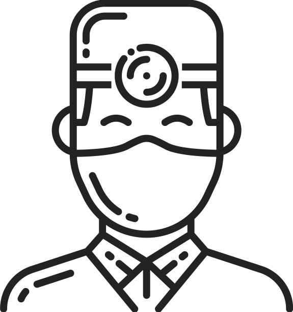 牙医或外科医生隔离的医生徽图片下载