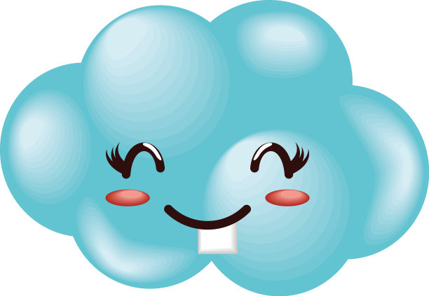 微笑可爱的云图片下载