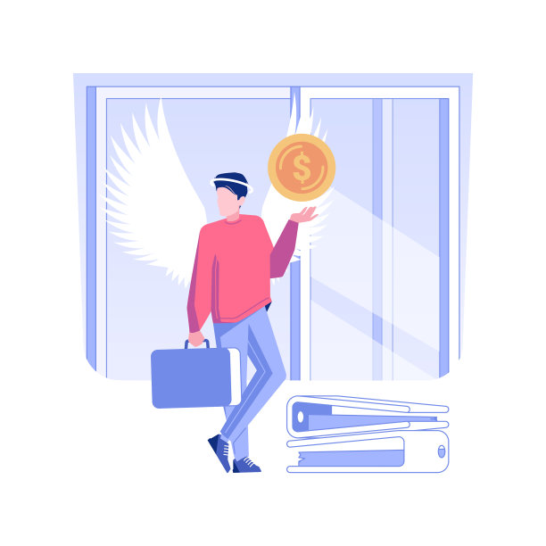 商业天使孤立概念图片下载