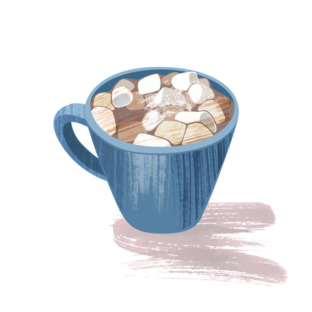 可可和棉花糖。图片下载