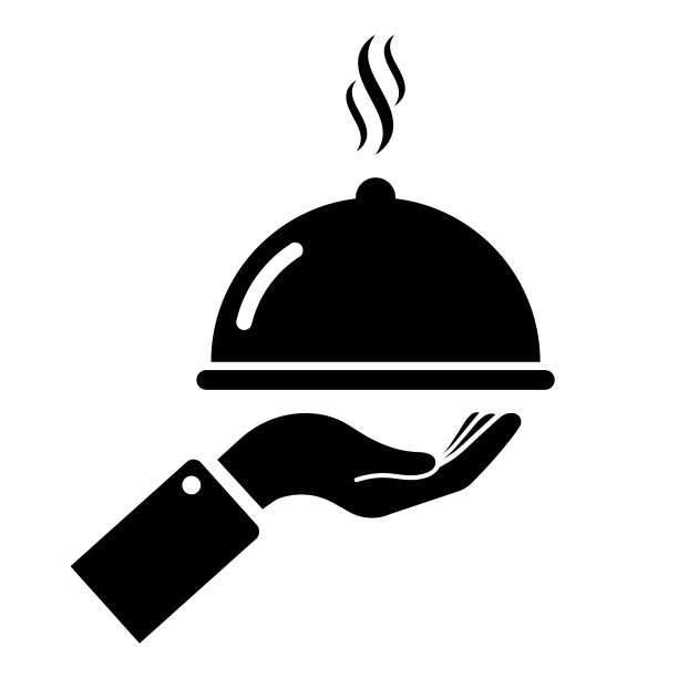 服务员端着盘子和盖子。为餐厅和咖啡厅提供食物。热的早餐或晚餐。午餐服务。图片下载