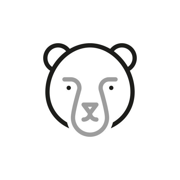 简单的金融相关矢量线图标。包含熊这样的图标。瘦轮廓图标包。矢量插图。图片下载