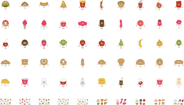 孤立的奶酪披萨片卡通卡哇伊快图片下载