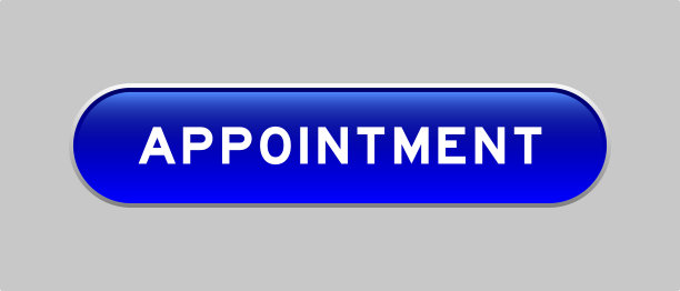 蓝色胶囊形状按钮与字约会在灰色背景图片下载
