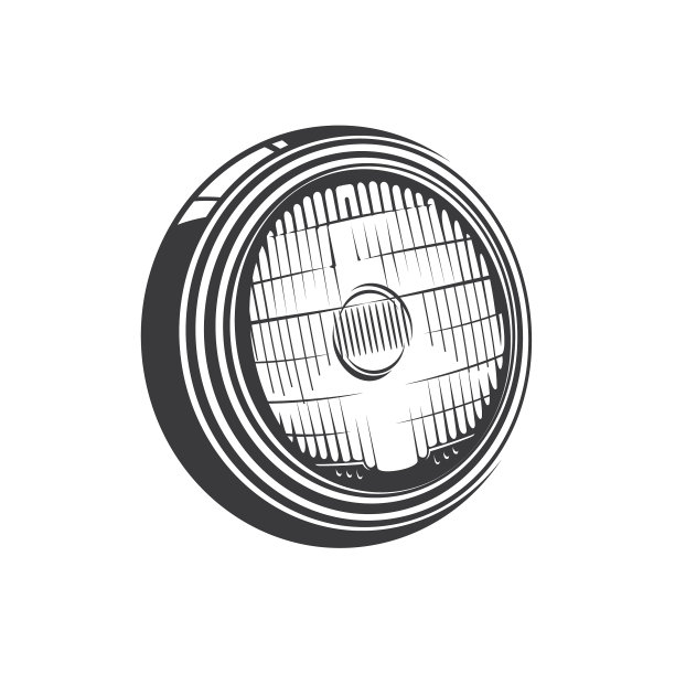 汽车大灯或前大灯隔离车灯图片下载