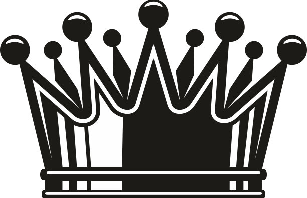 皇冠皇家宝藏图标孤立纹章符号图片下载