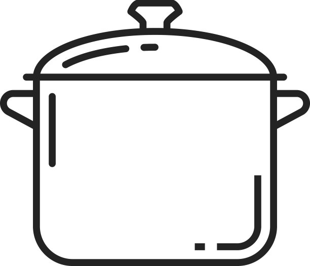 锅线图标厨房炊具图片下载
