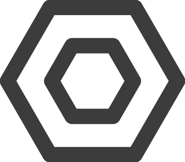 螺母隔离螺纹孔紧固件轮廓图片下载