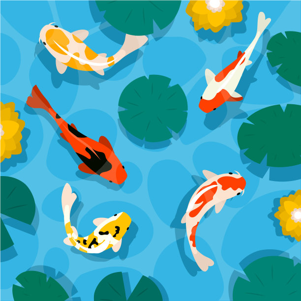 手绘锦鲤图片下载