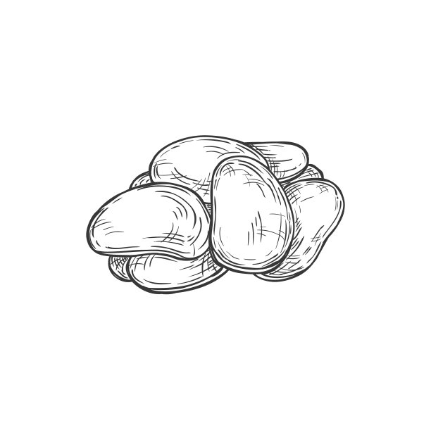 炸鸡块孤立的素描图标图片下载