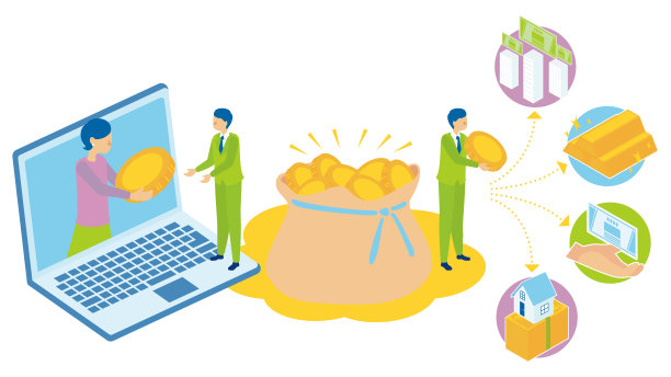 通过个人电脑轻松管理资产的女性图片下载